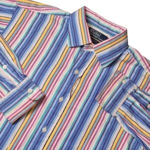 VTG Polo by Ralph Lauren Men's L Curham Classic‎ Fit Button Up Shirt Striped